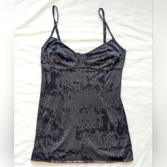 WILFRED Bustier Camisole Adjustable Straps Grey Cotton/Modal Women's Medium - Picture 1 of 9